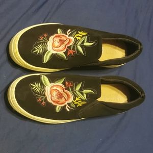 Brash floral shoes